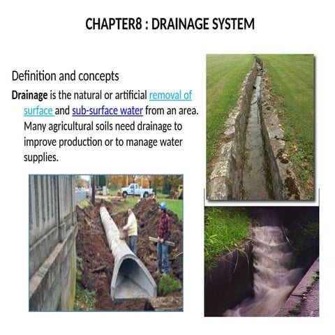 Unit 5 Agriculture drainage and its effective drainage | PPTX