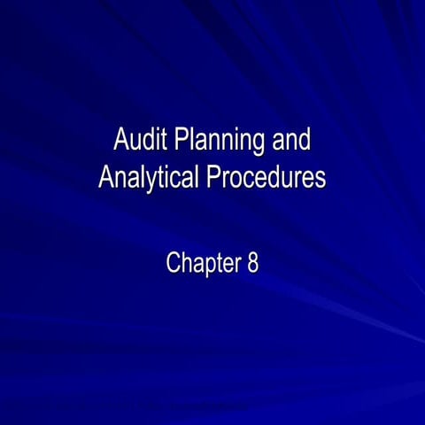 Audit & Assurance Arens & Elders Chapter 8.ppt