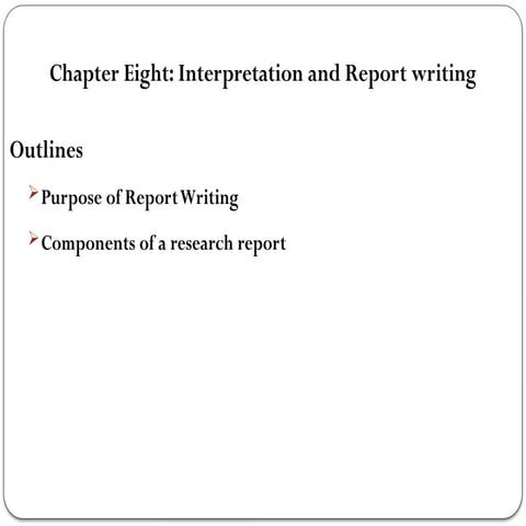 Six main chapters of a research paper | PPTX