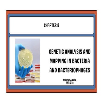 Genetic Analysis and Mapping in Bacteria and Bacteriophages | PDF