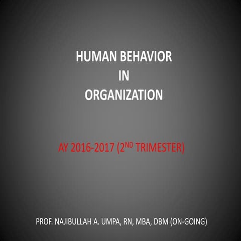 Chapter 8 & 9: Empowerment and Participation & Employee Attitudes and their E...