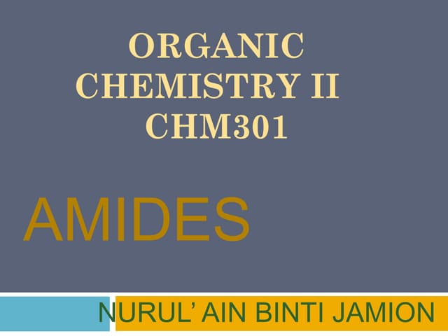 Chapter 8 amide