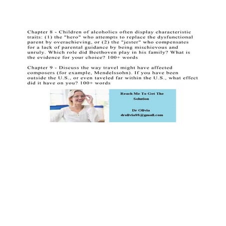 Chapter 8 - Children of alcoholics often display characteristic tr.docx
