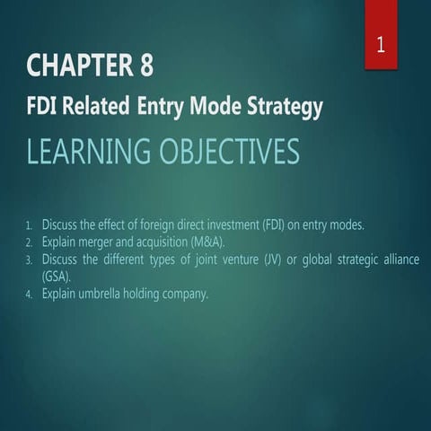 GBS CH 8 FDI RELATED ENTRY MODE STRATEGY 