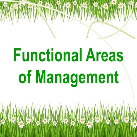 Functional Areas of Management