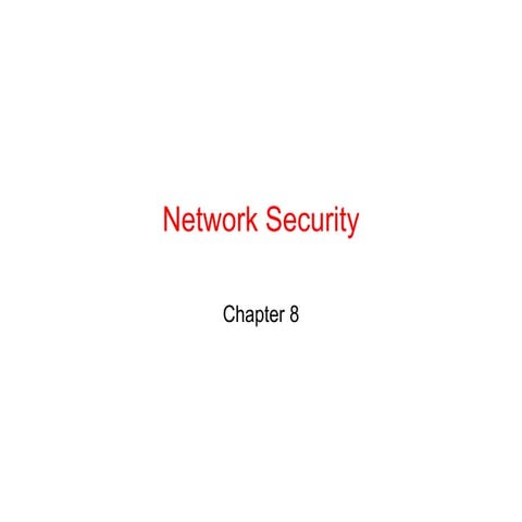 Chapter8-Network Security of computer network