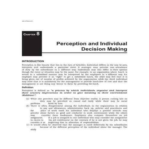 Chapter 8 - Perception and Individual Decision Making.pptx