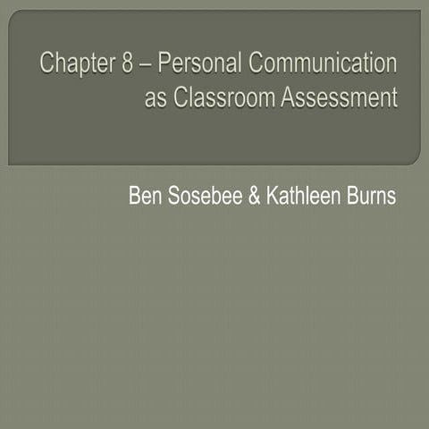 Chapter 8 – chappis  ben & kathleen