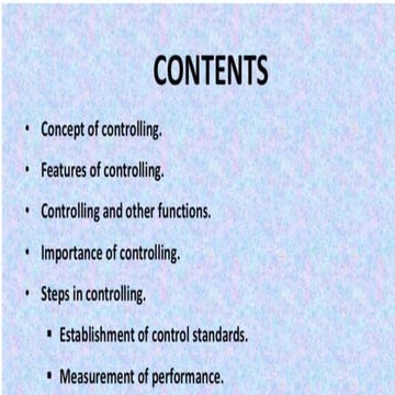 CBSE XII Business Studies Chapter 8 Controlling