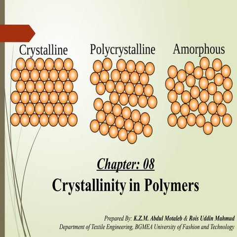 Topic of presentation Crystallinity.pptx