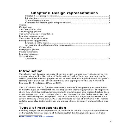 Chapter 8 design representations | PDF