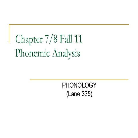 phonology Chapter 8 