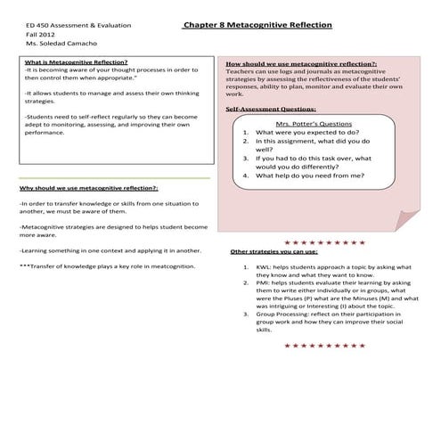 Chapter 8, keypoint handout