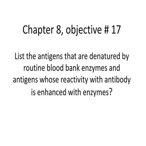 Chapter 8, objective