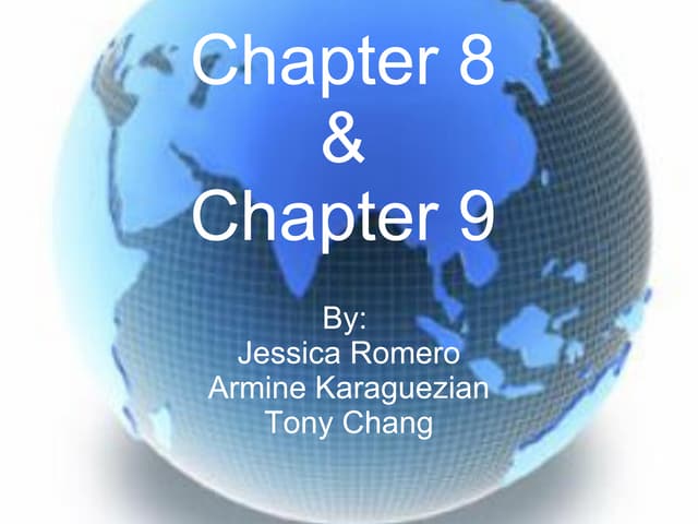 Chapter 8 & 9 PPT | PPT