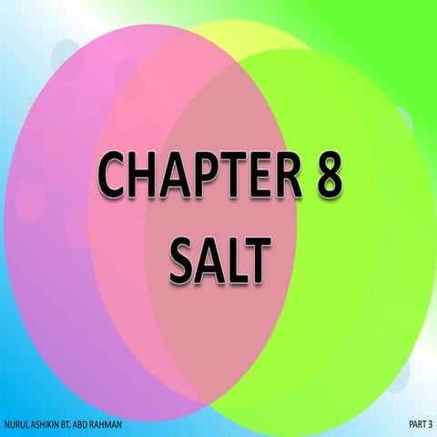 Chapter 8 Salt part 3