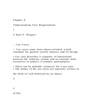 Chapter 8Understanding User Requirements1© Karl E