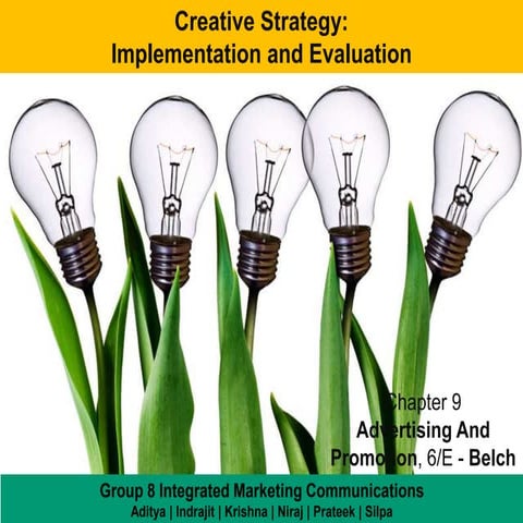 Creative Strategy: Implementation and Evaluation 