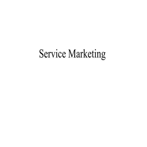 Chapter 9. service marketing