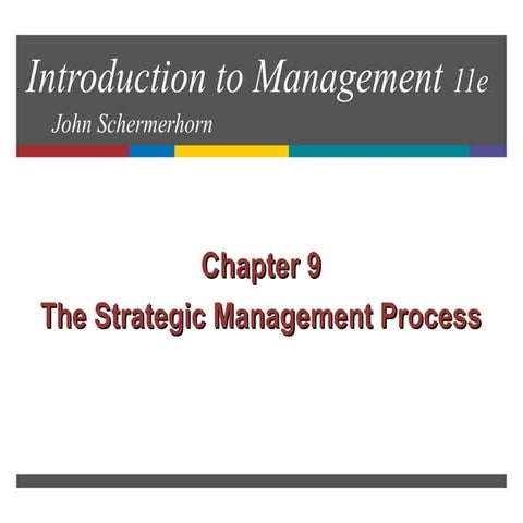 The Strategic Management Process