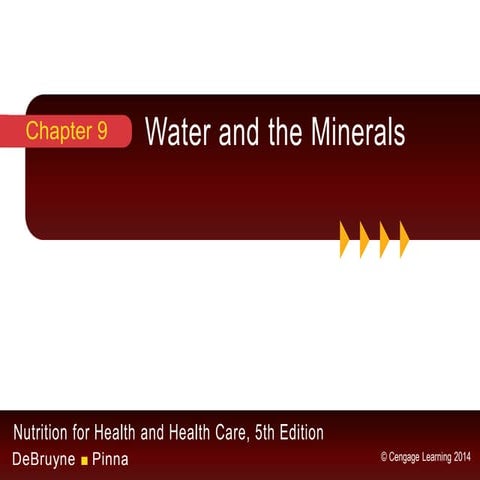 Chapter 9 - Water and the Minerals | PDF