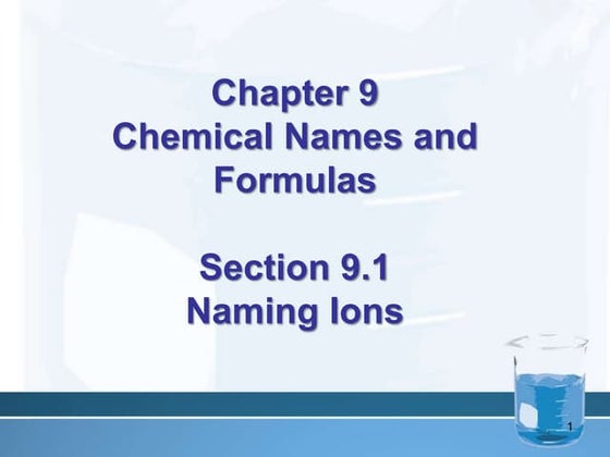 Writing and Naming formula | PPT