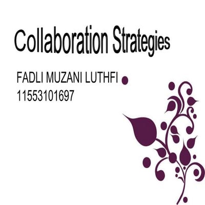 Collaboration Strategies