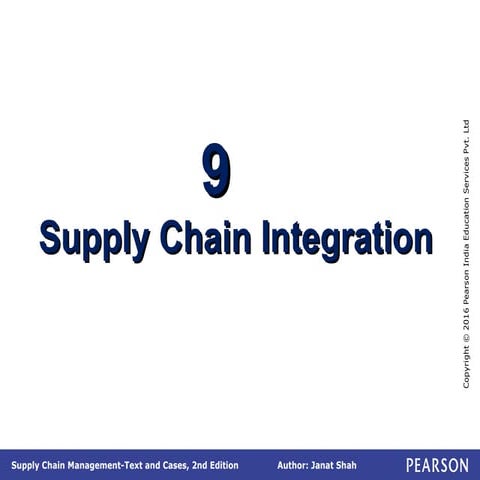 Integration concept in Supply Chain Management