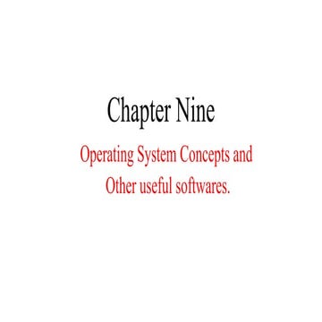 Operating system presentation | PPTX