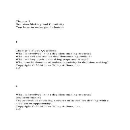 A Model of Ethical Decision making: The Integration of process and ...