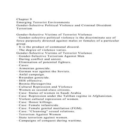 Introduction To Terrorism | PPTX