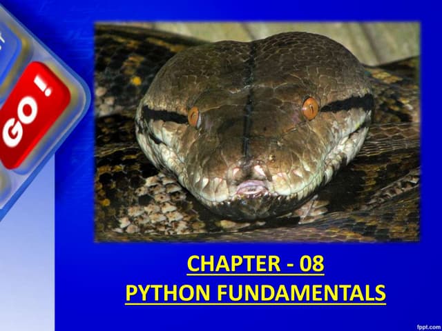 Chapter 9 python fundamentals | PPTX | Programming Languages | Computing