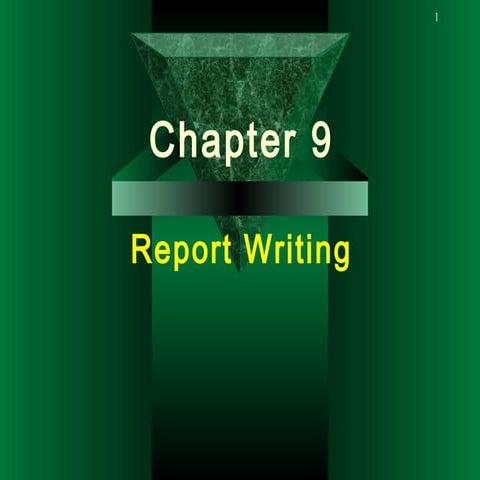 Chapter 9 (report writing)