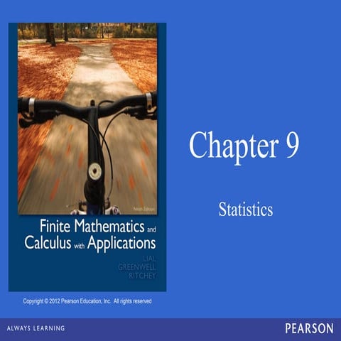 Chapter 9 Statistics, mean, median, mode, range