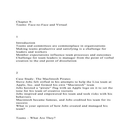 Chapter 9Teams Face-to-Face and Virtual1Introduc.docx