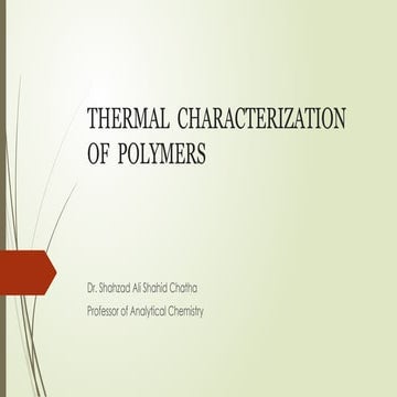 Chapter 9 Thermal Analysis of Polymers.pptx