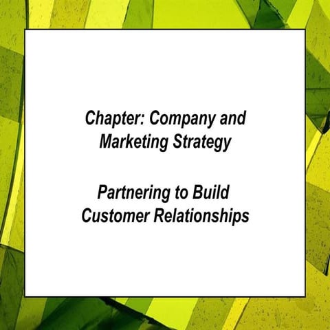 Chapter Company and strategic planning AND STRATEGY | PPTX