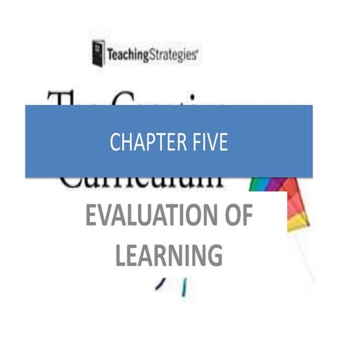 Evaluation of Learning