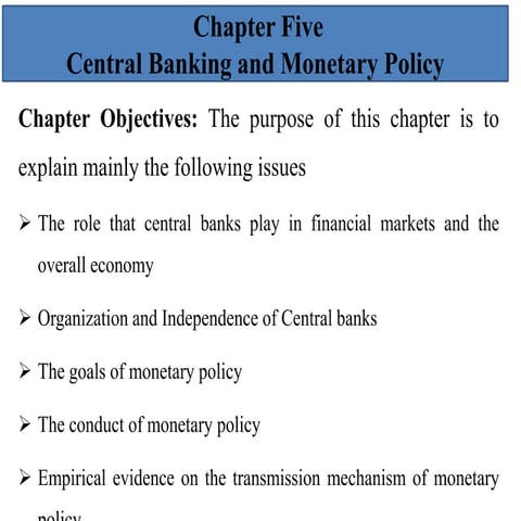 Monetary Economics for financial market : Chapter Five.pptx