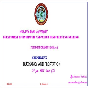 CHAPTER FIVE-bouyance and floatation.pptx