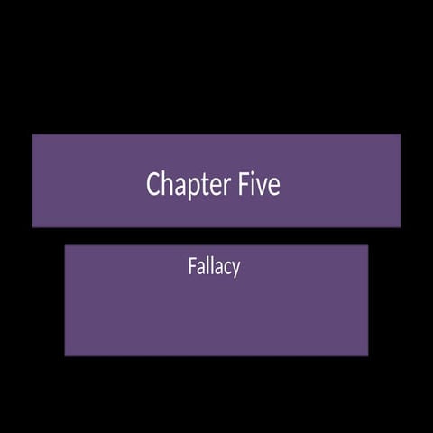A fallacy is a flaw in reasoning or a mistaken
