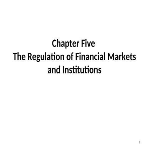 Financial regulation | PPTX