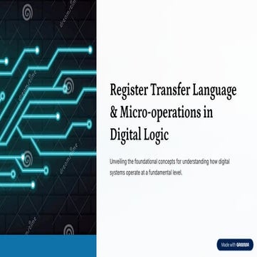 Register transfer language | PPTX