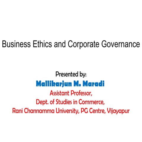 Business Ethics