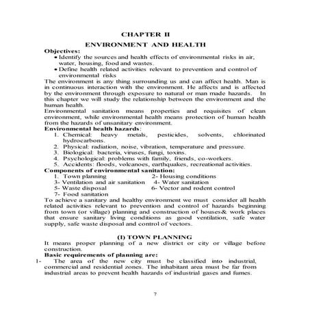 environment and health