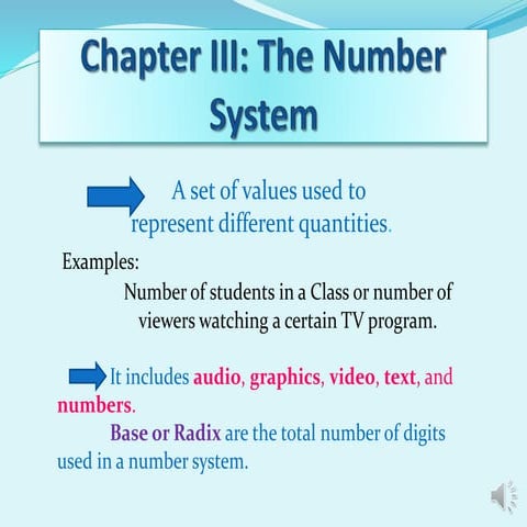 Chapter iii: Number System | PPT