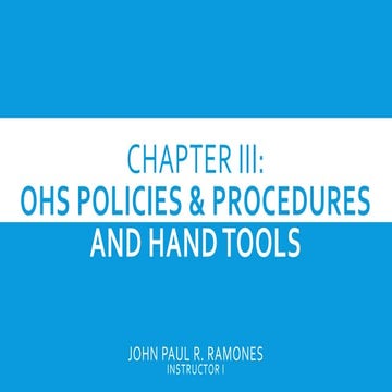 Chapter III - Occupational Health and Safety & Hand Tools.pdf