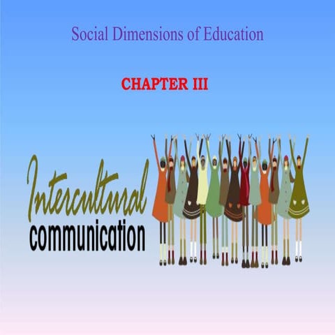 Chapter iii intercultural communication