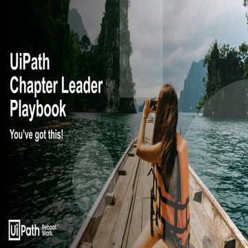 Chapter Leader playbook