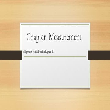 Measurement notes kpk board class 1st year | PPTX